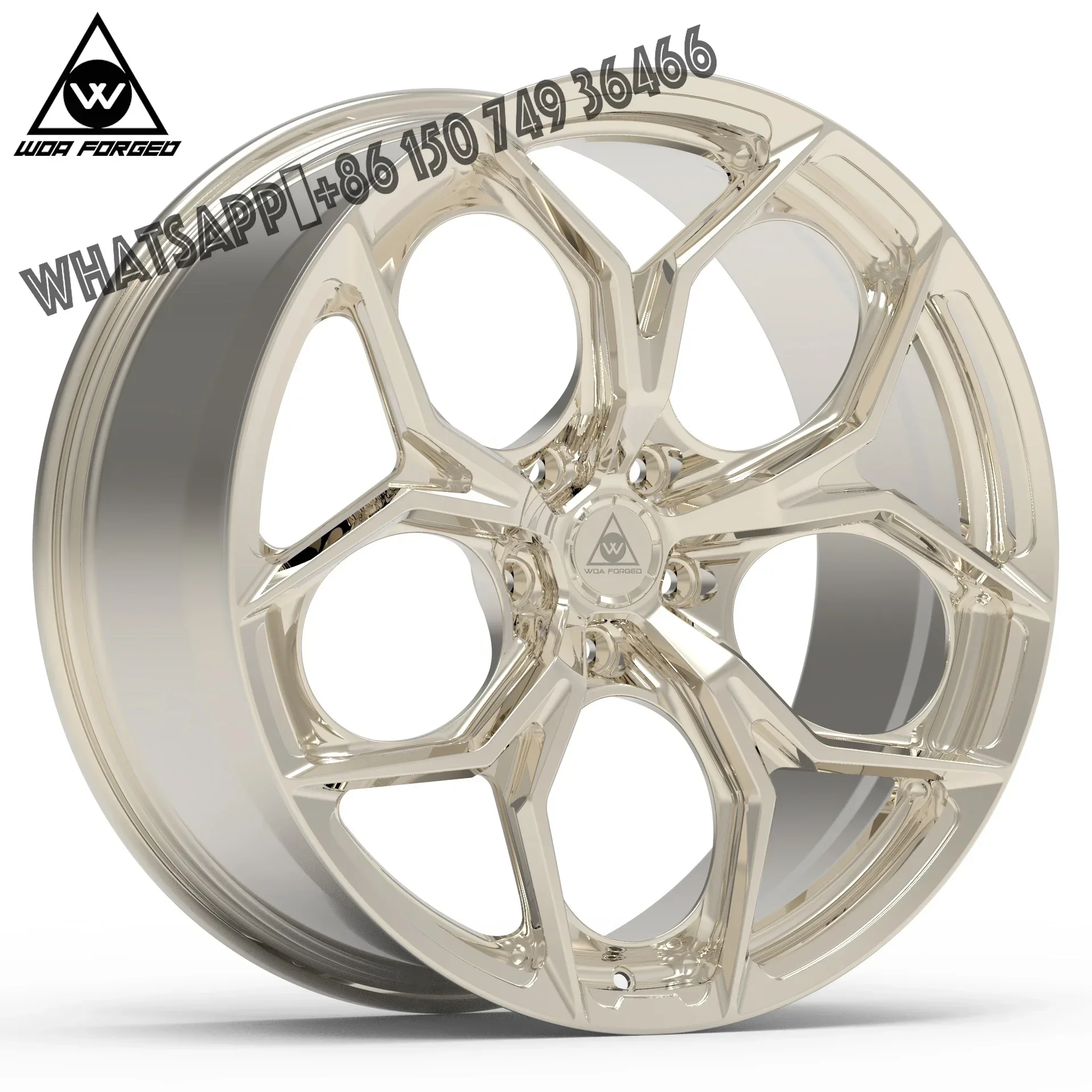 6061-T6 Wholesale Custom Wheels Forged Car Rims P111sc 18 19 20 21 22 Inch 5x112 Frozen Gold Bright for benz Class c Amg Mercede