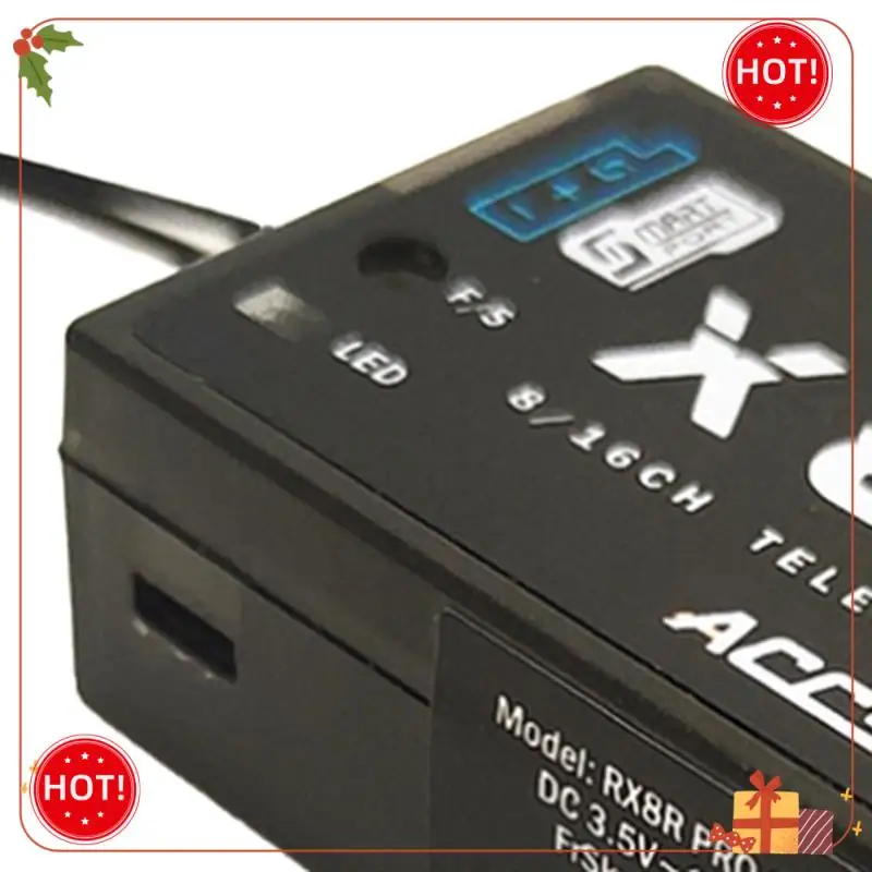 Durevole-X8R 8Ch/16Ch 2.4Ghz Ricevitore con antenna per TX16S TX18S JUMPER XJT X9D Plus,Horus X12S,X-Lite Pro ACCST e Rssiandsbus