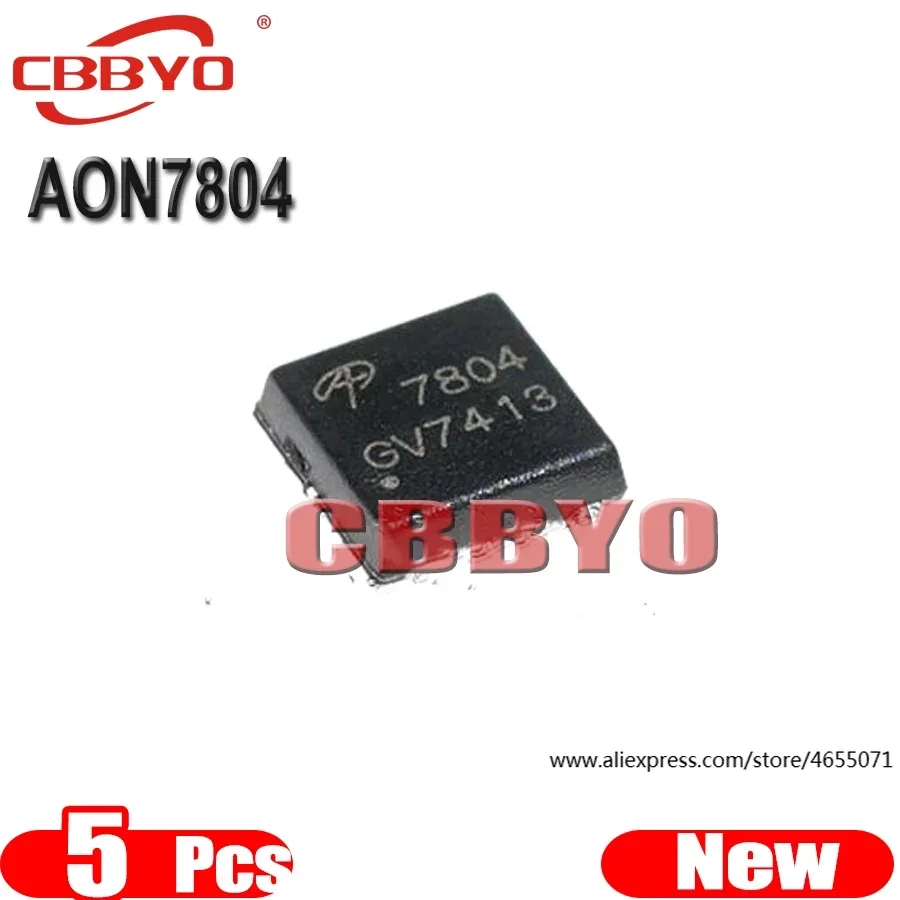 (5piece)100% New 7804 AO7804 AON7804 QFN-8 Chipset