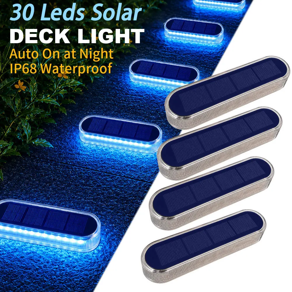 

Solar Garden Light 2700K Warm White Underground Lamp Auto On Ground Fixture for Outdoor Patio Walkway Yard Stair Dock Landscape