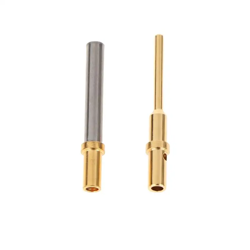 High quality5/10Pcs 0460-202-2031 Gold Plated Stainless Steel Male/Female Pin 6-20AWG For Deutsch DT Series Crimp Solid Terminal