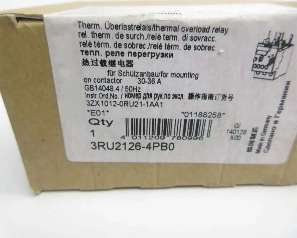 

Brand New 3RU2126-4PB0 3RU2126-4PB1 3RU2126-4PC0 3RU2126-4PC1 3RU2126-4PJ0 Warranty One-year