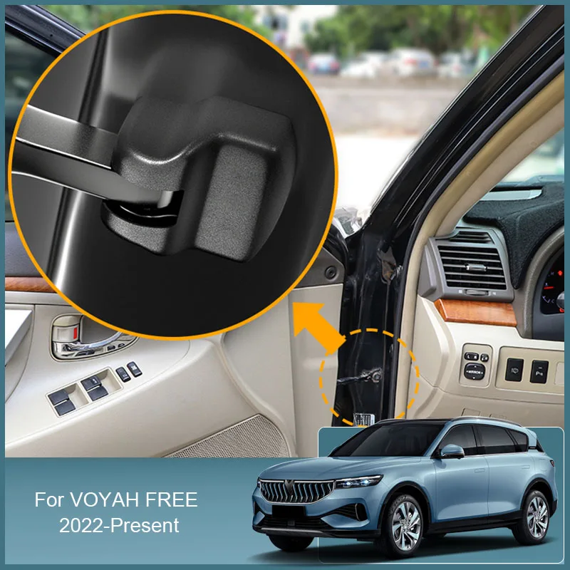 

4pcs Car For VOYAH FREE 2022 2023 2024 Car Door Check Arm Protection Cover ABS Door Lock Protect Cover Internal Auto Accessories