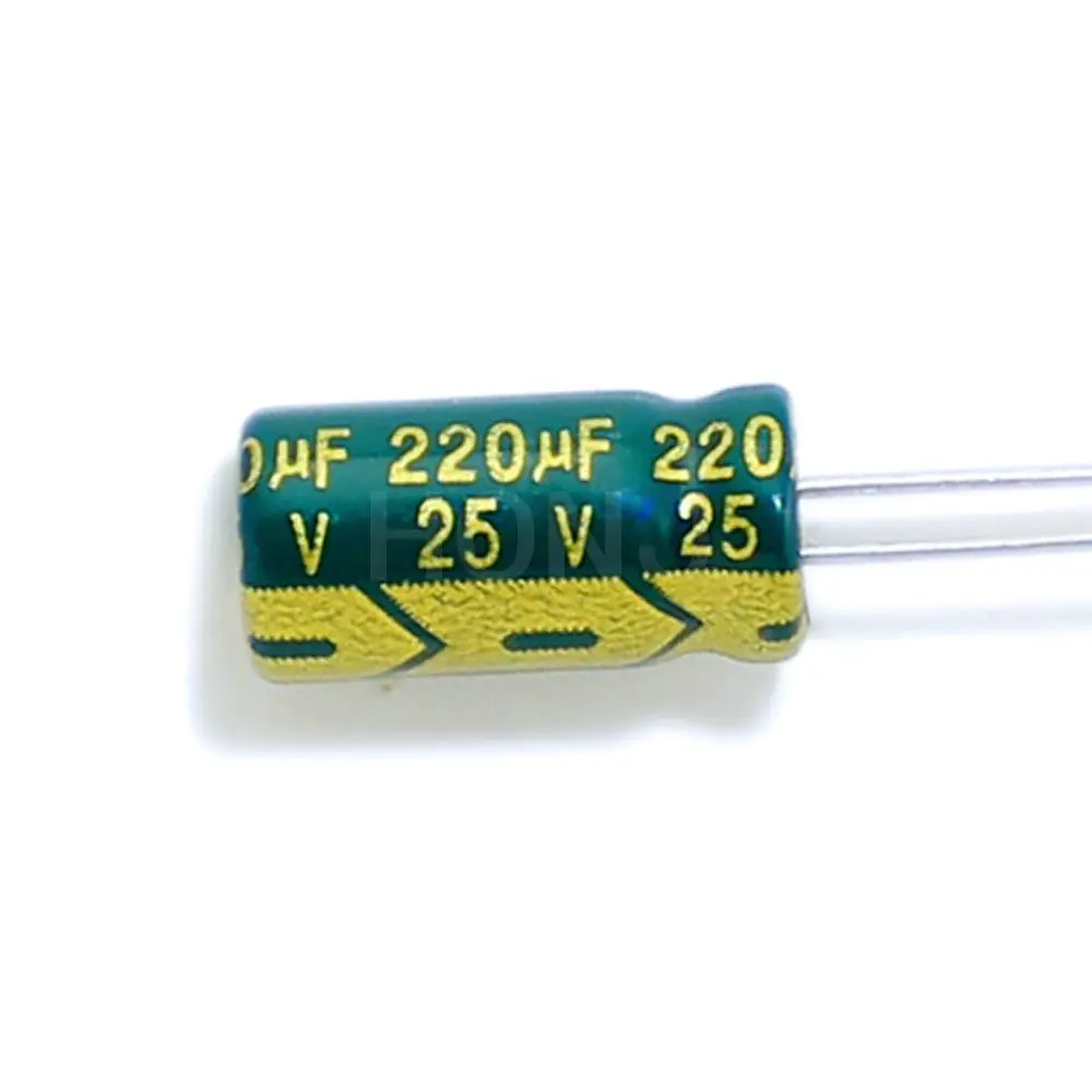 

20-50PCS 25V220UF Aluminum Electrolytic Capacitor Original Low Esr/impedance High Frequency Size 6*12 220uf25v 25v220uf 20%