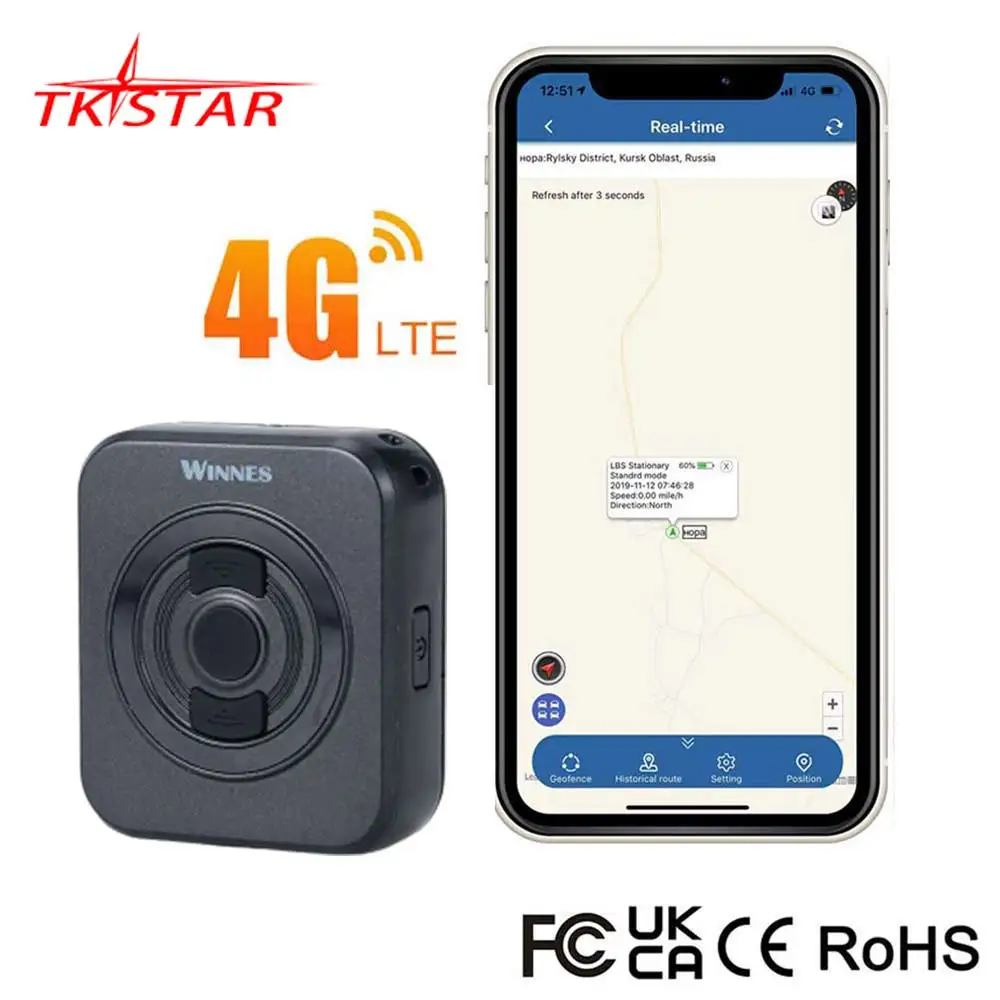 Car Tracker 4G Mini Childen GPS Tracker Personal TKSTAR 4G GPS Tracker Locator 4G Free APP Vehicle GPS PK TK905 GF07