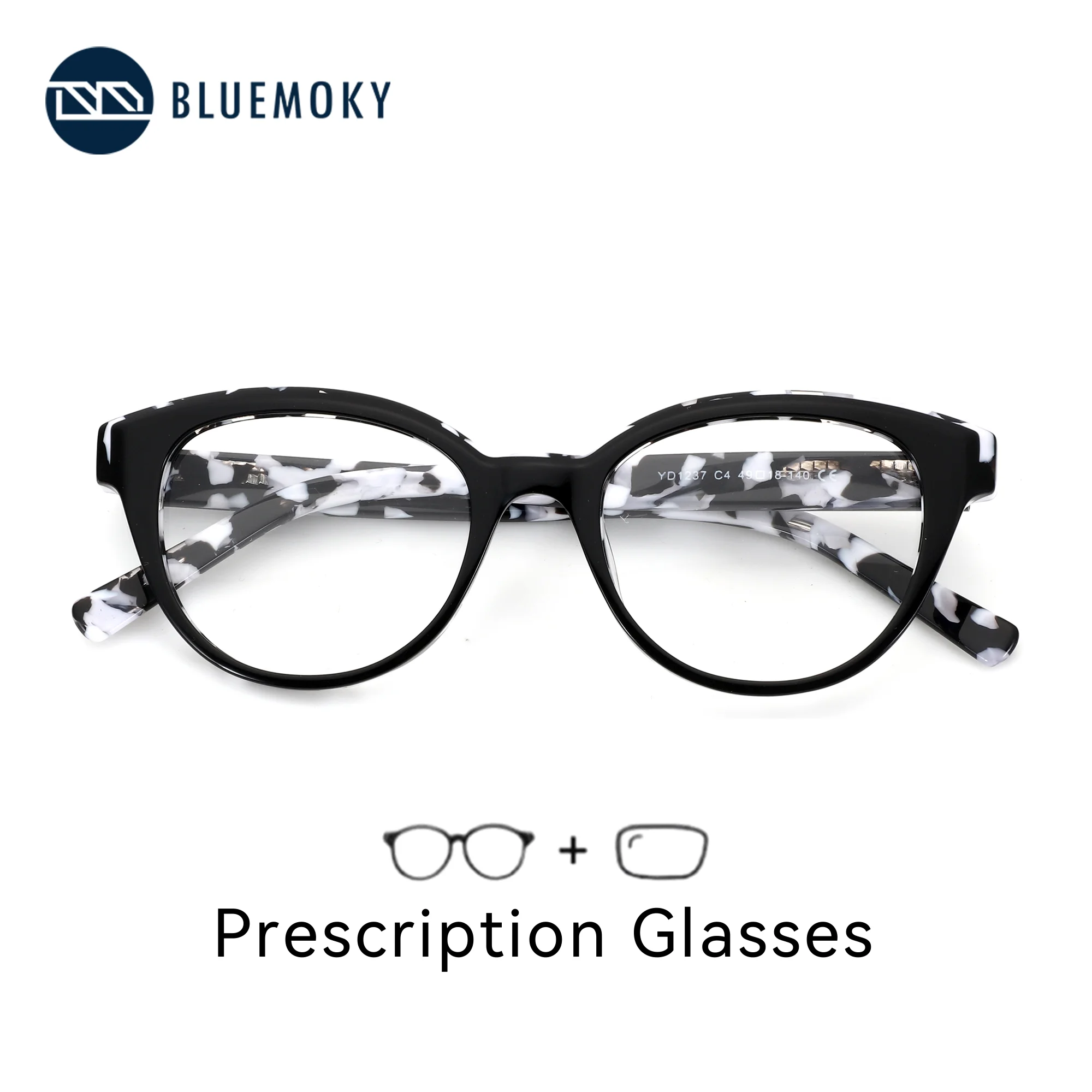 

Квадратные ацетатные очки BLUEMOKY по индивидуальному заказу для женщин, фотохромные оптические очки, очки для коррекции близорукости