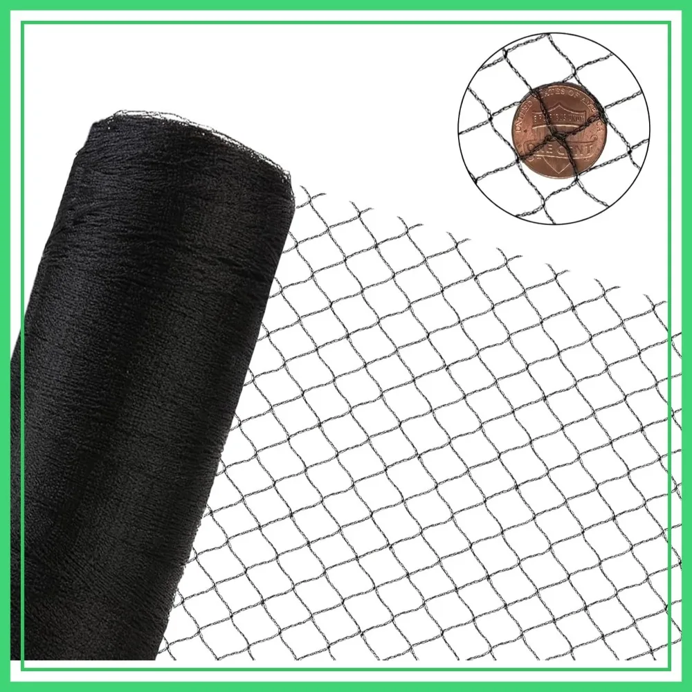 

7.5x100 Ft Deer Netting, 1/2 in Strong Woven Bird Netting for Garden Protection, Bird Net for Blueberry Bushes, Strawberry Plants, Vegetables, Against Deer, Squirrels, Small Critters