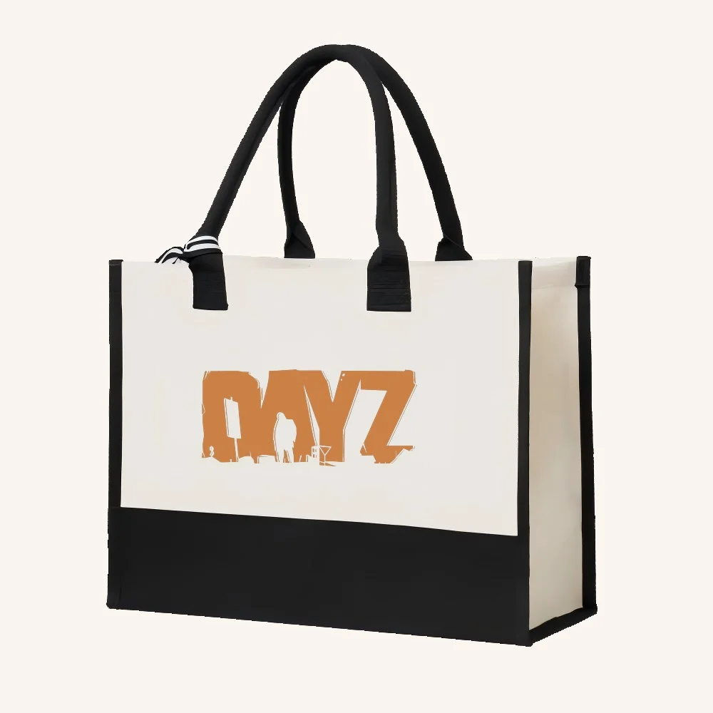 DayZ 2026 وصول جديد موضة عملية واسعة قابلة لإعادة الاستخدام حمل حقيبة نمط طباعة 2 لهجة الثقيلة حقيبة كتف كبيرة لجميع Da