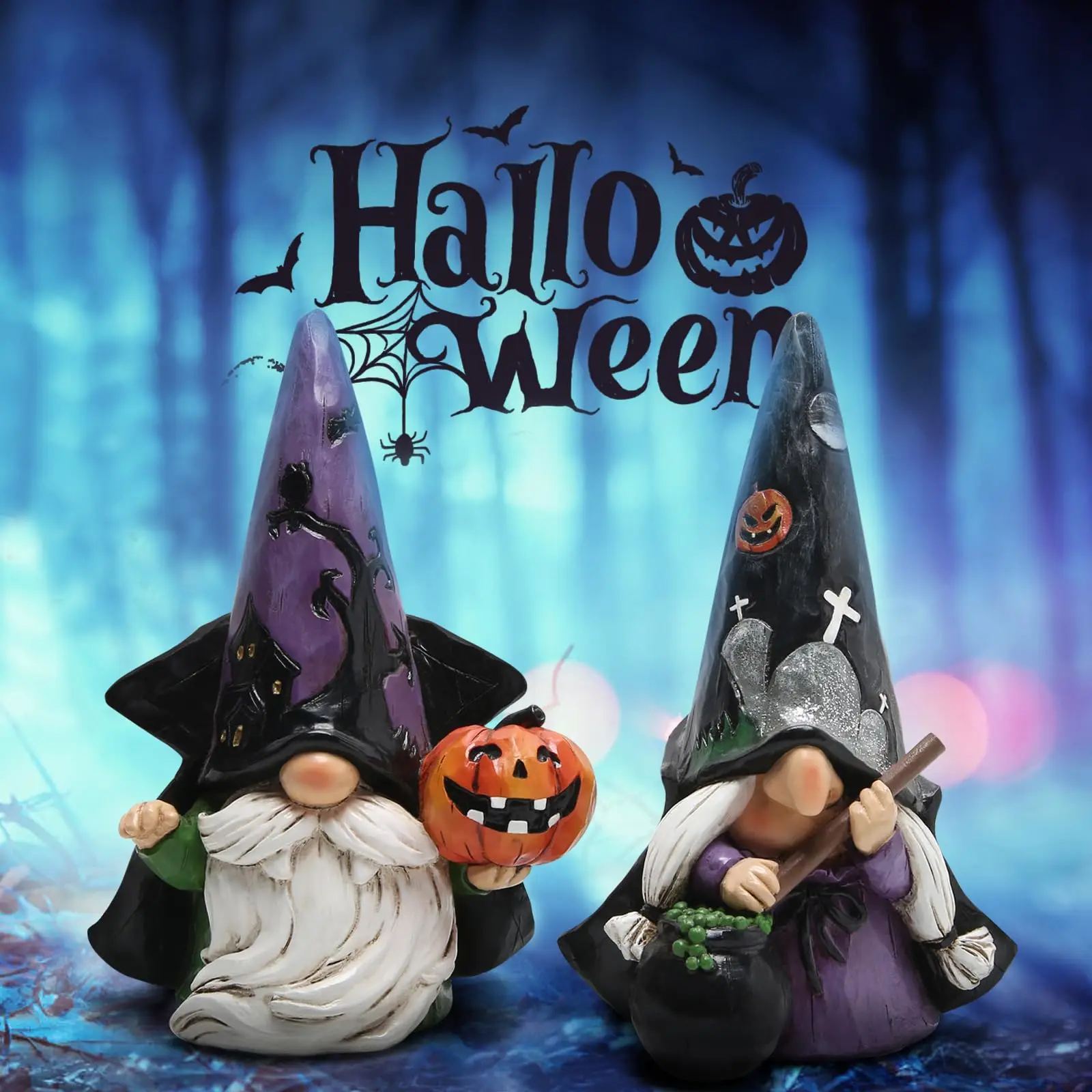 Halloween Gnomes Ornaments Decorations Handmade Halloween Gnomes Figurines Decor Halloween Gnomes Decor for Home