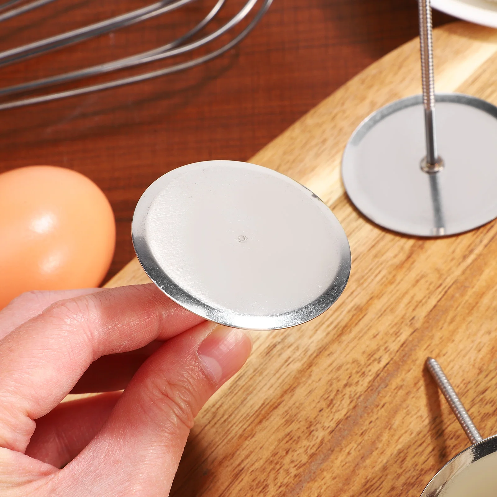 

4Pcs Cake Flower Decorating Nails Stainless Steel Baking Heating Core Tools L Diameter 5cm DIY Icing Roses Petal Paste