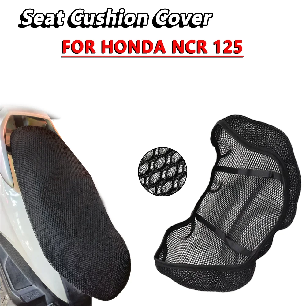 

FOR HONDA NCR 125 NCR125 Mesh Motorcycle Seat Cover Breathable Seat Pad Anti-slip Mesh Design UV Protection