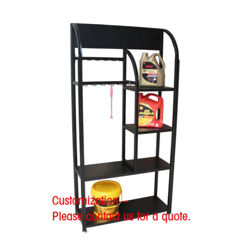 custom.Multipurpose Metal Display Rack Stand Car Brushes Care Cleanings Wiper Blades Engine Motor Oil Accessories