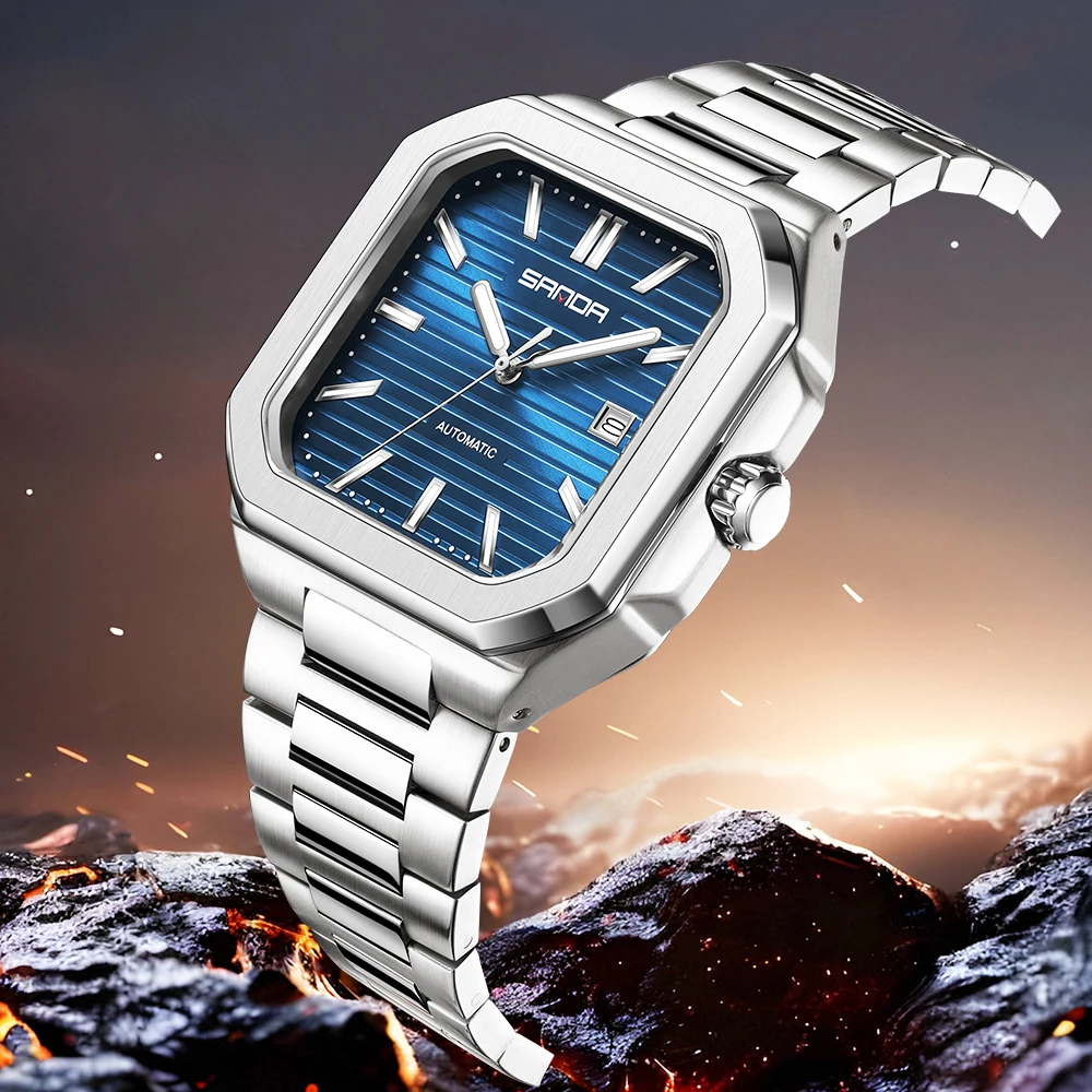 Роскошные мужские автоматические часы Tonneau 2021, квадратные механические часы Pagani Designs, водонепроницаемые часы для мужчин, спортивные стильные Relogio Mujer