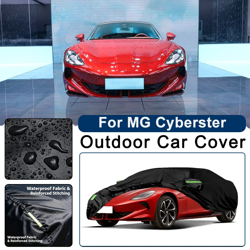 

Outdoor Car Cover Waterproof Dustproof UV Sun Protection, Full Car Protector Exterior Accessories For MG Cyberster 2023-2026