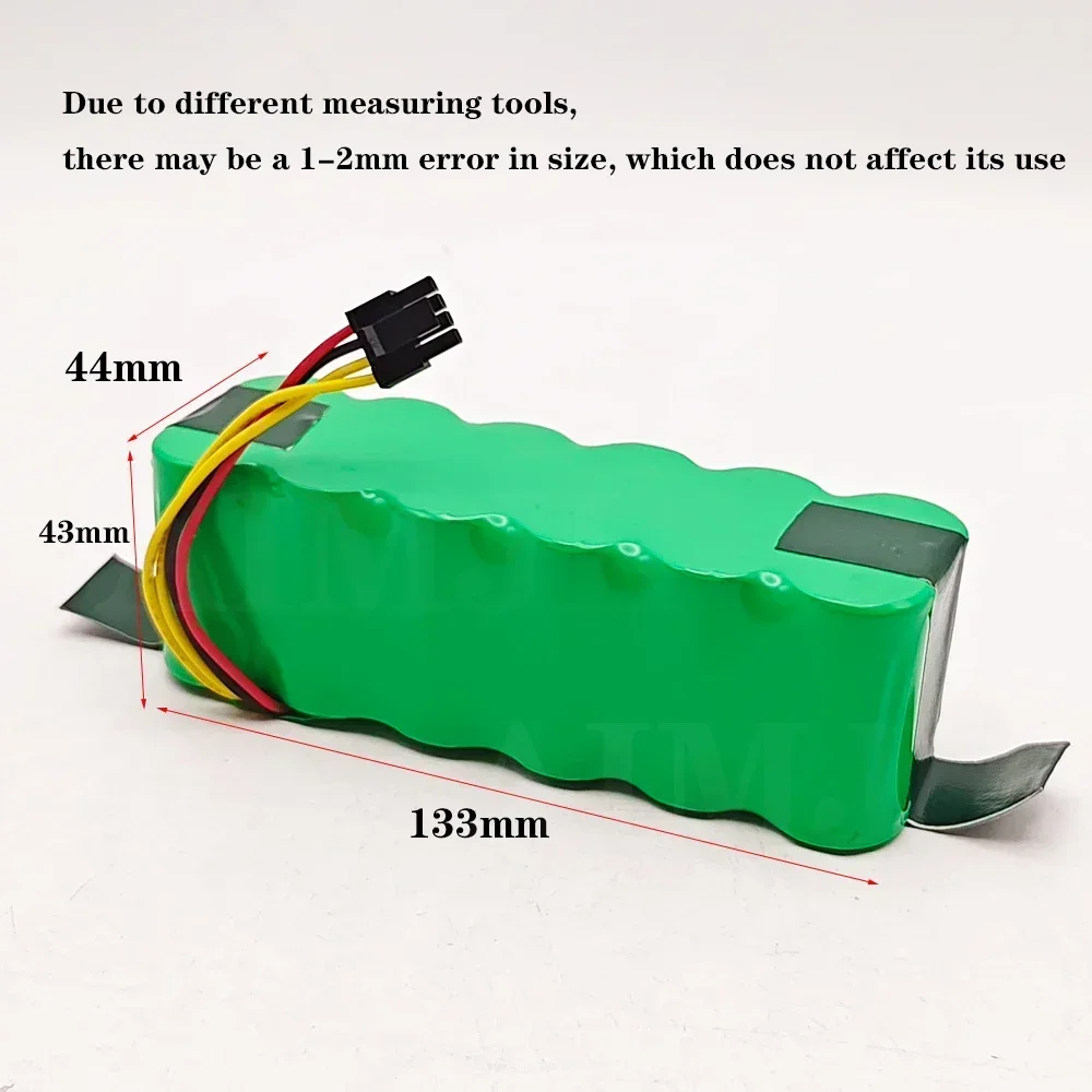 

for AMIBOT PURE Robotic Vacuum Cleaner Battery Pack Parts Accessories 14.4V 4800/6800mAH Battery