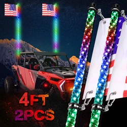 1.2m Whip Light LED Flag Lamp Pole Safety Antenna decoration Lights for jeep Sand Buggy UTV ATV Truck Sand Rails BOSCLEA