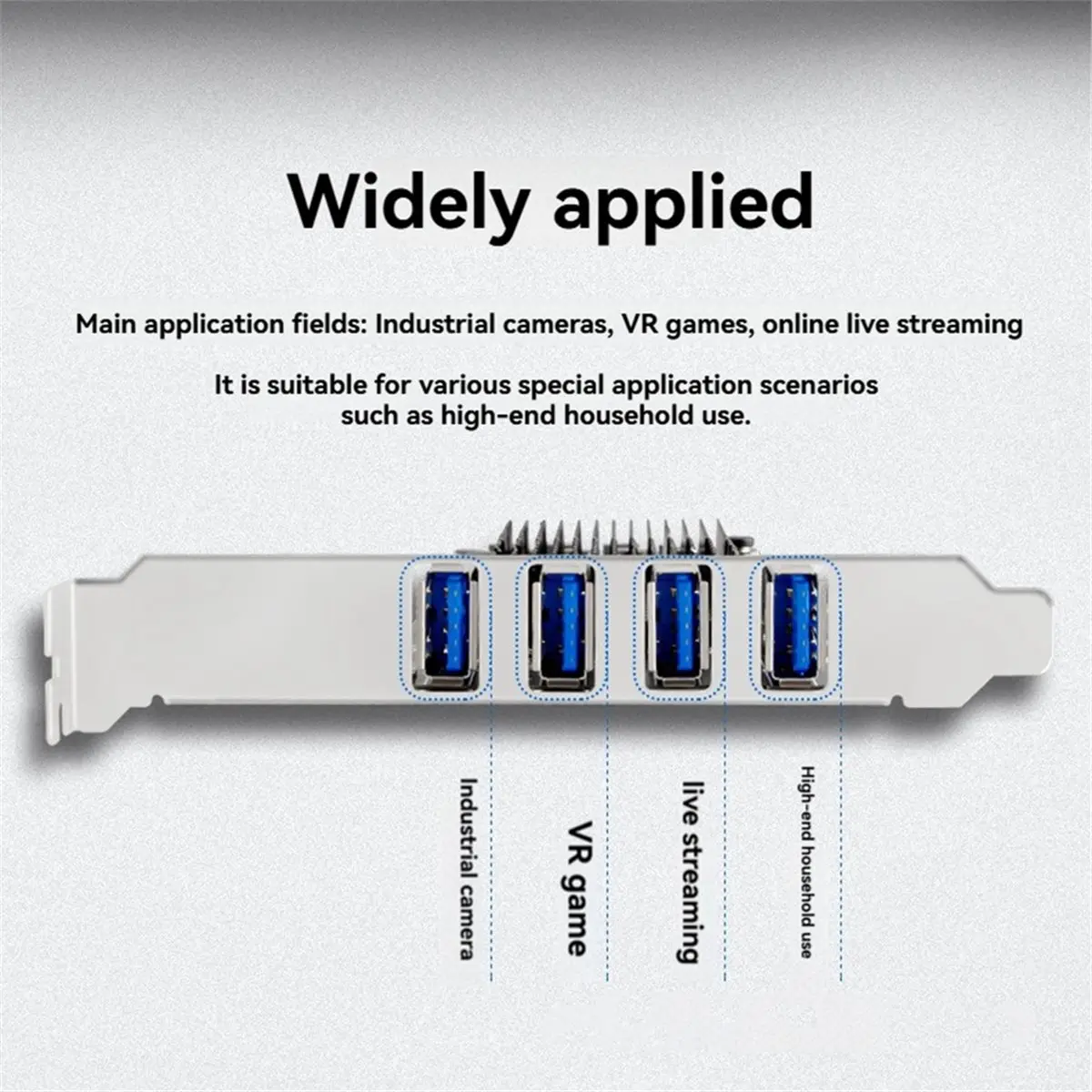 OKgood PCIE USB Card 4 Port USB Multiplier Hub PCI-E X4 to 4 Port USB3.1 Expansion Card USB 3.2 Gen2 40Gbps for PC