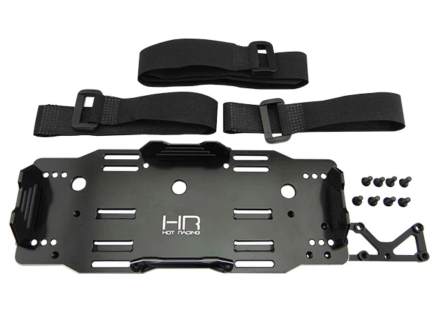 HR Alum. Battery Tray + Receiver Box Mount 6S/8S Config for Arrma Kraton Outcast Senton Talion Typhon Replace AR320192 AR320351