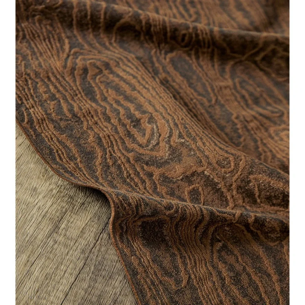 

Brown Bark Pattern Jacquard Fabric for Creative Bag Jacket Clothing Design Apparel Diy Sewing Fabrics Material Cloth Per Meter