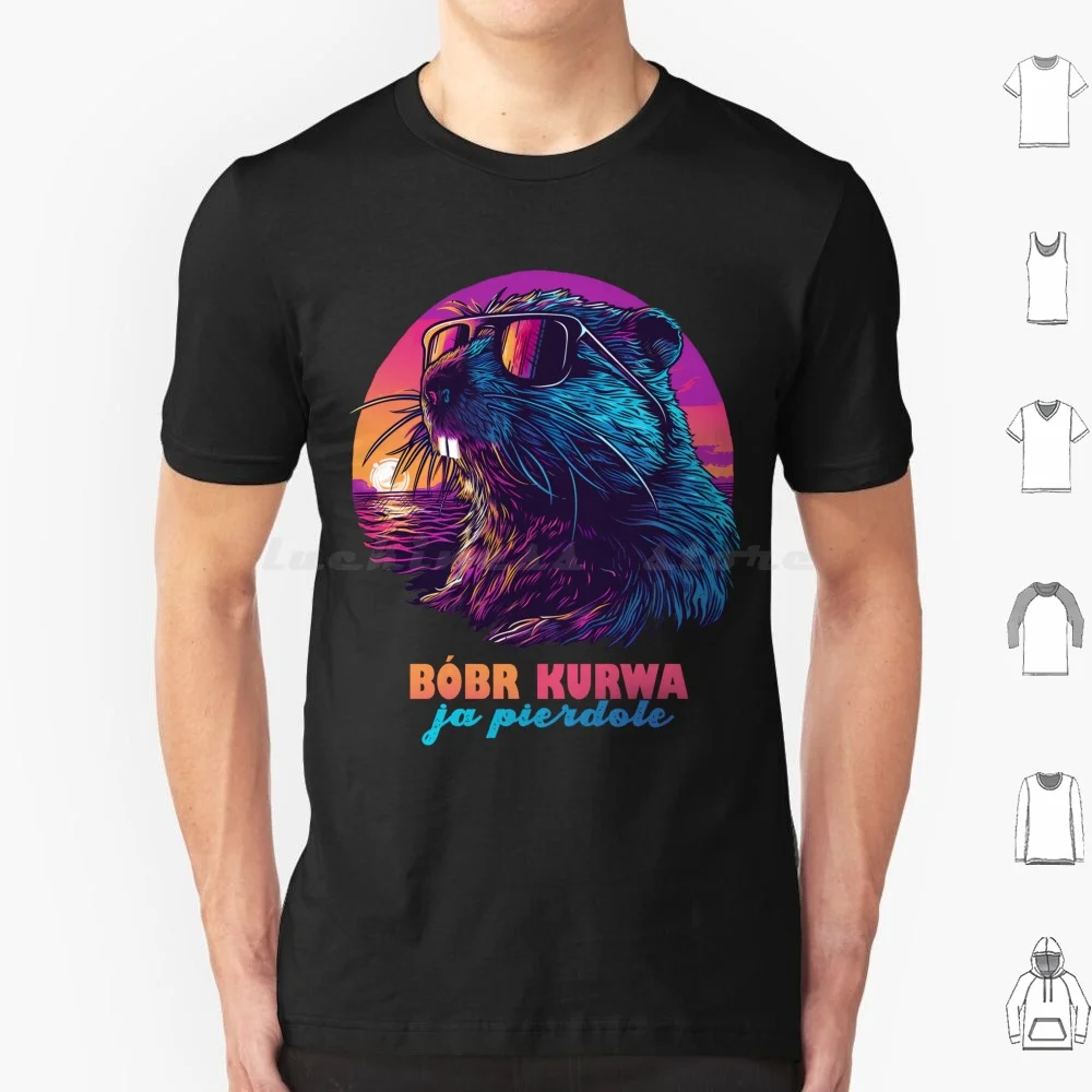 Synthwave Polish Beaver Meme Ja Pierdole 