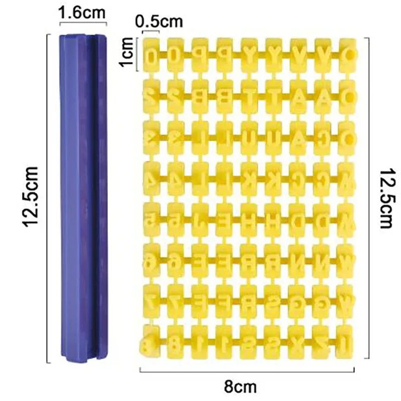 Инструменты для выпечки букв, набор форм для печенья, буквенно-цифровые символы, печать, форма для печенья, подвижный тип, набор инструментов для выпечки торта с печатью вашего имени