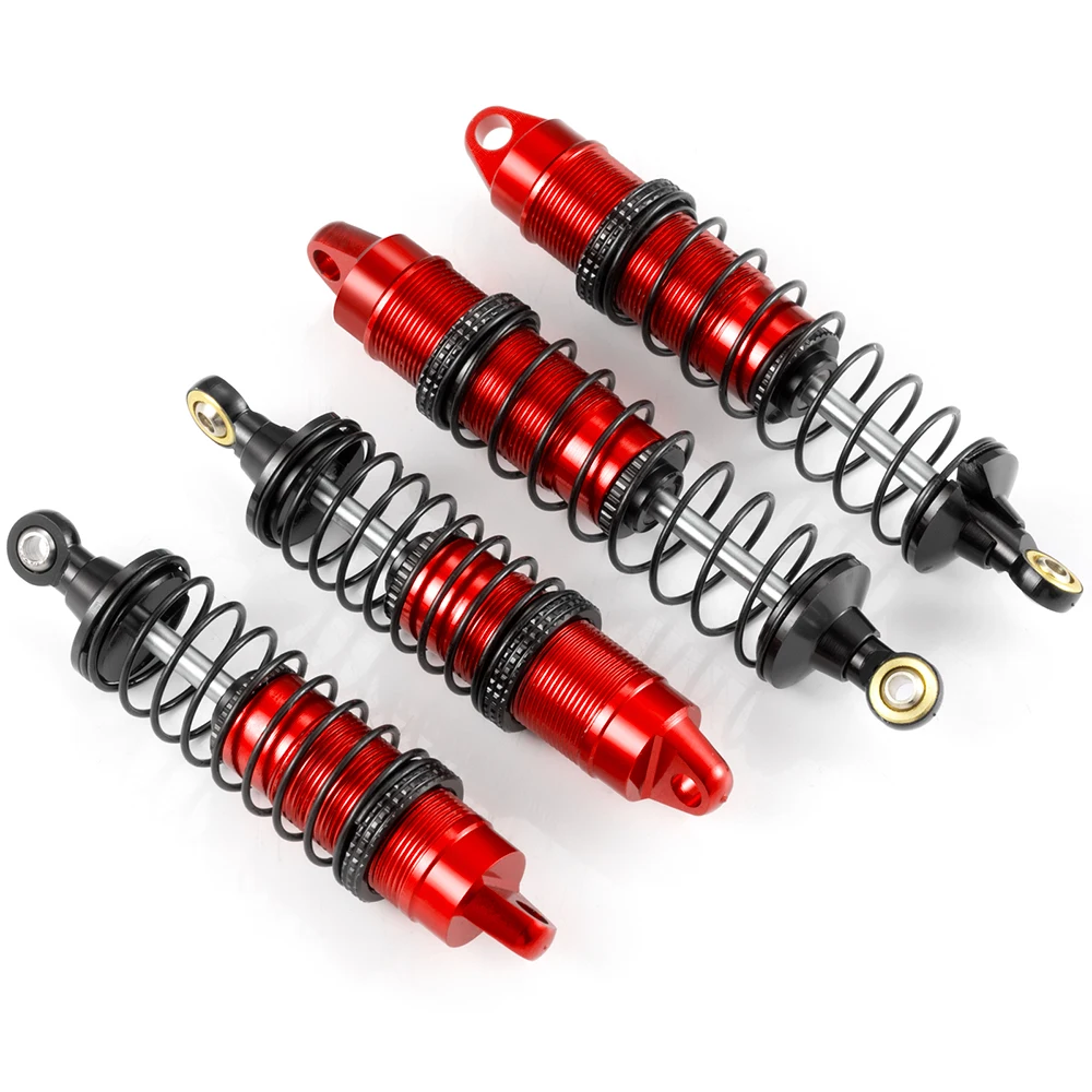 

YEAHRUN 4Pcs/Set Aluminum Alloy Shock Absorbers Damper for 1/16 Mini-B 2WD RC Buggy Truck Model Upgrade Parts