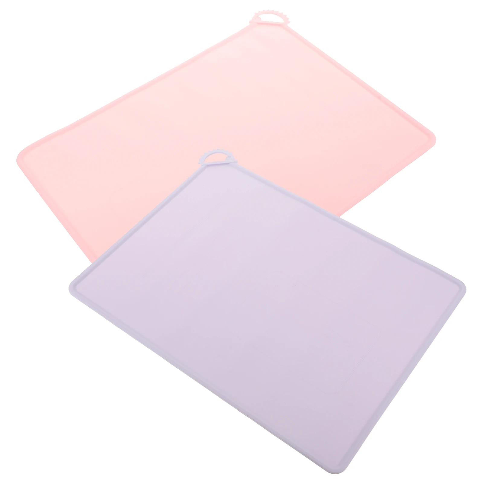 

2pcs Silicone Placemats Heat Resistant Non Slip Reusable Waterproof Table Protectors Flexible Dining Mats For Home