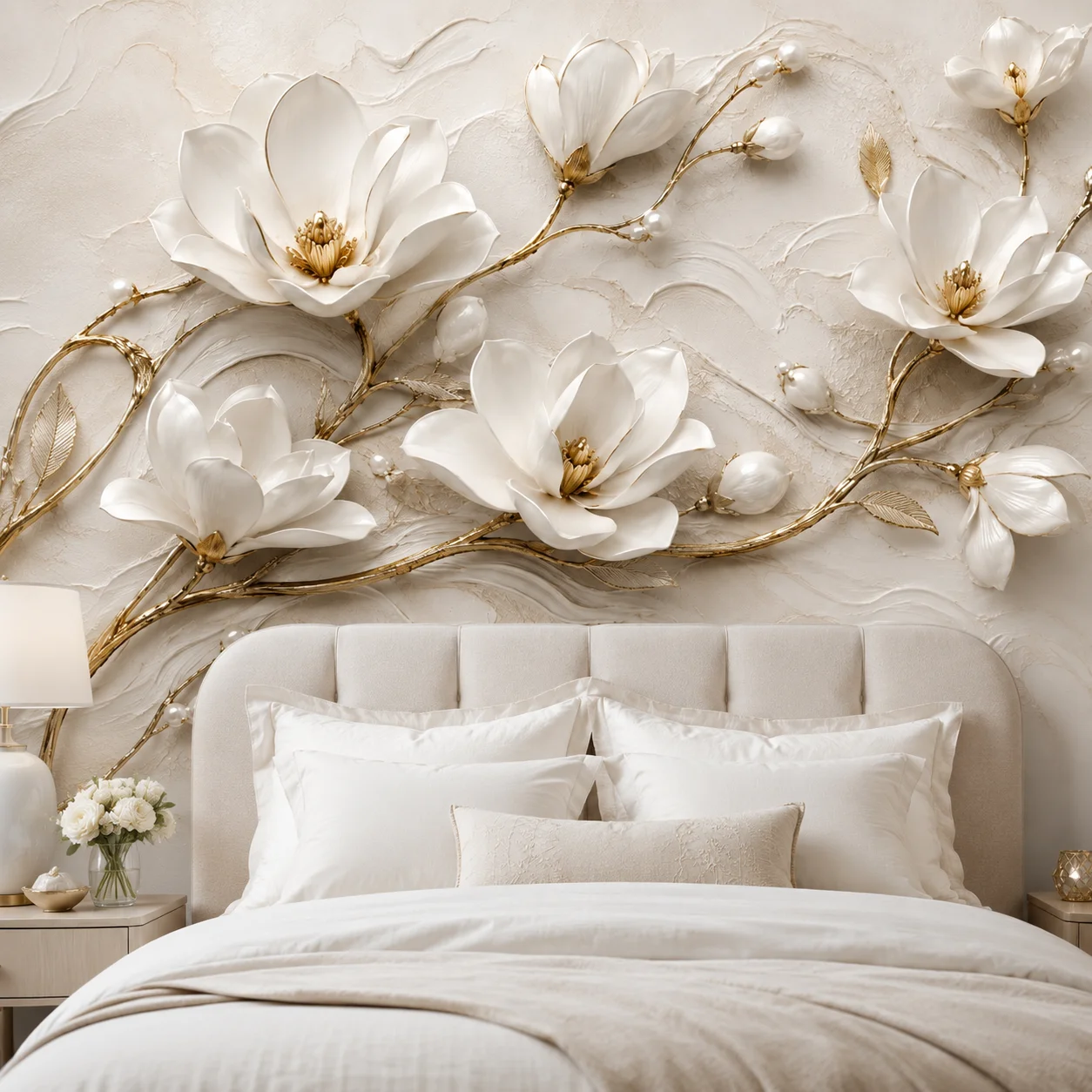 3d-white-magnolia-flower-wall-mural-wallpaper-gold-branch-luxury-relief-texture-bedroom-headboard-background-paste-required