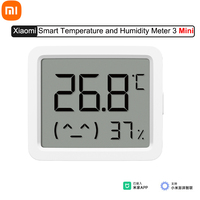 XIAOMI Mijia Smart Temperature Humidity Sensor 3 MINI Bluetooth Electric Digital Hygrometer Humidity Meter work For Mi Home APP