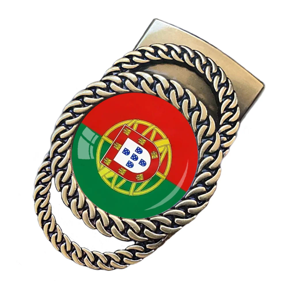 Portugal flag pattern automatic ratchet belt buckle fashion personalized waist accessory best gift for patriots