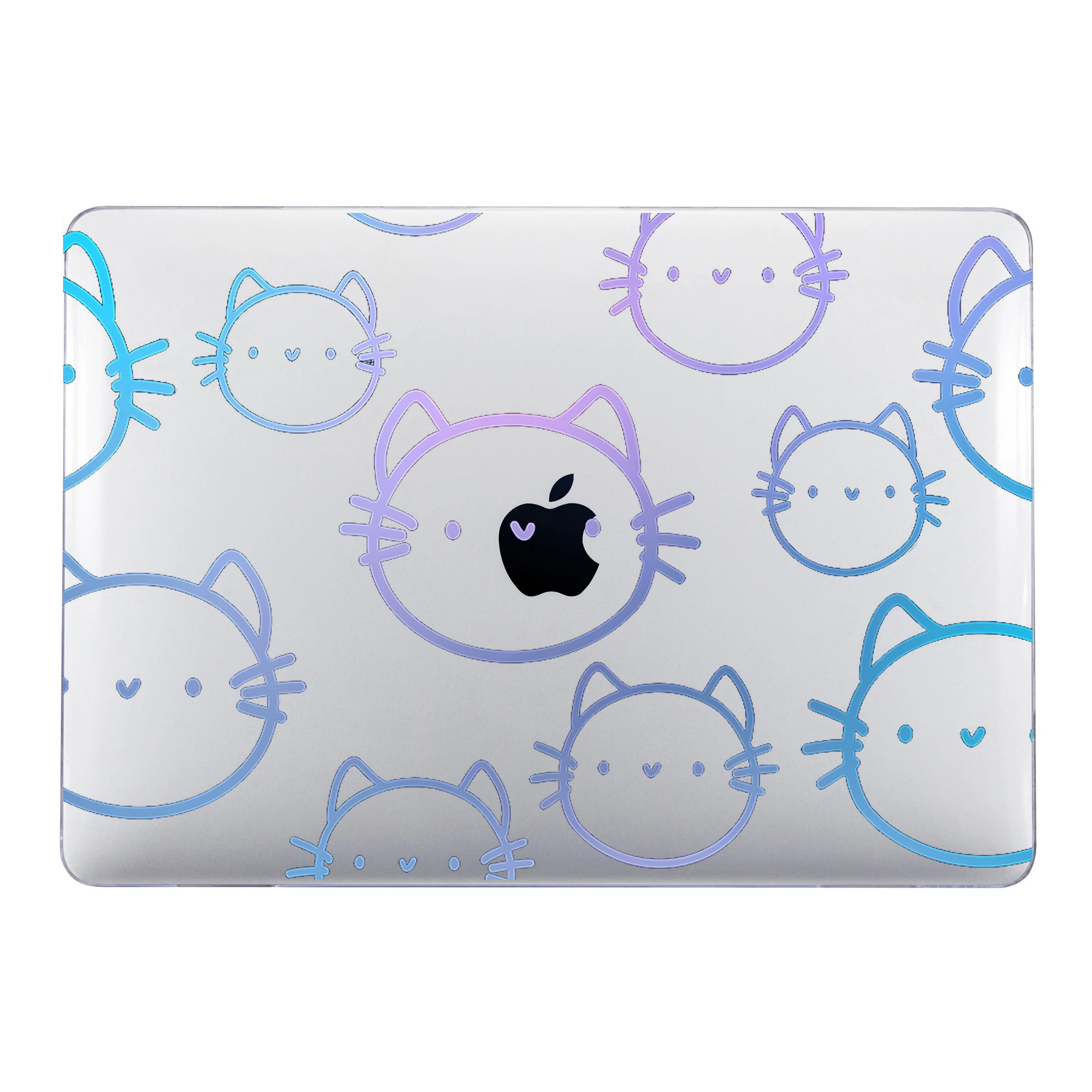 EGYAL Laptop Case for 2025 Air 13.6 15.3 A3241Case with 3D Laser Cute Cat Printing Protective Shell for Pro Air 13 14 16 Case