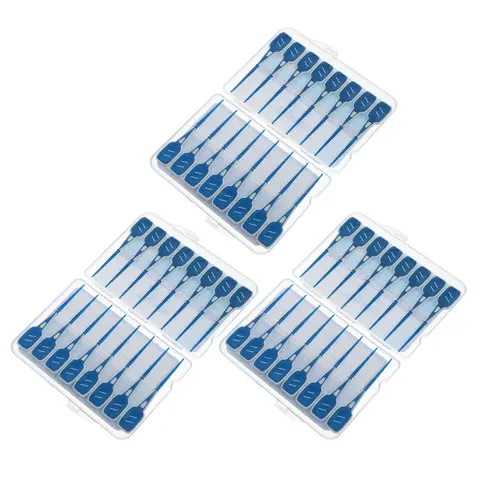 48pcs 치간 칫솔 부드러운 실리콘 치아 클리너 여행 작업 al 케어 이쑤시개 Flosser 치과 라인 도구