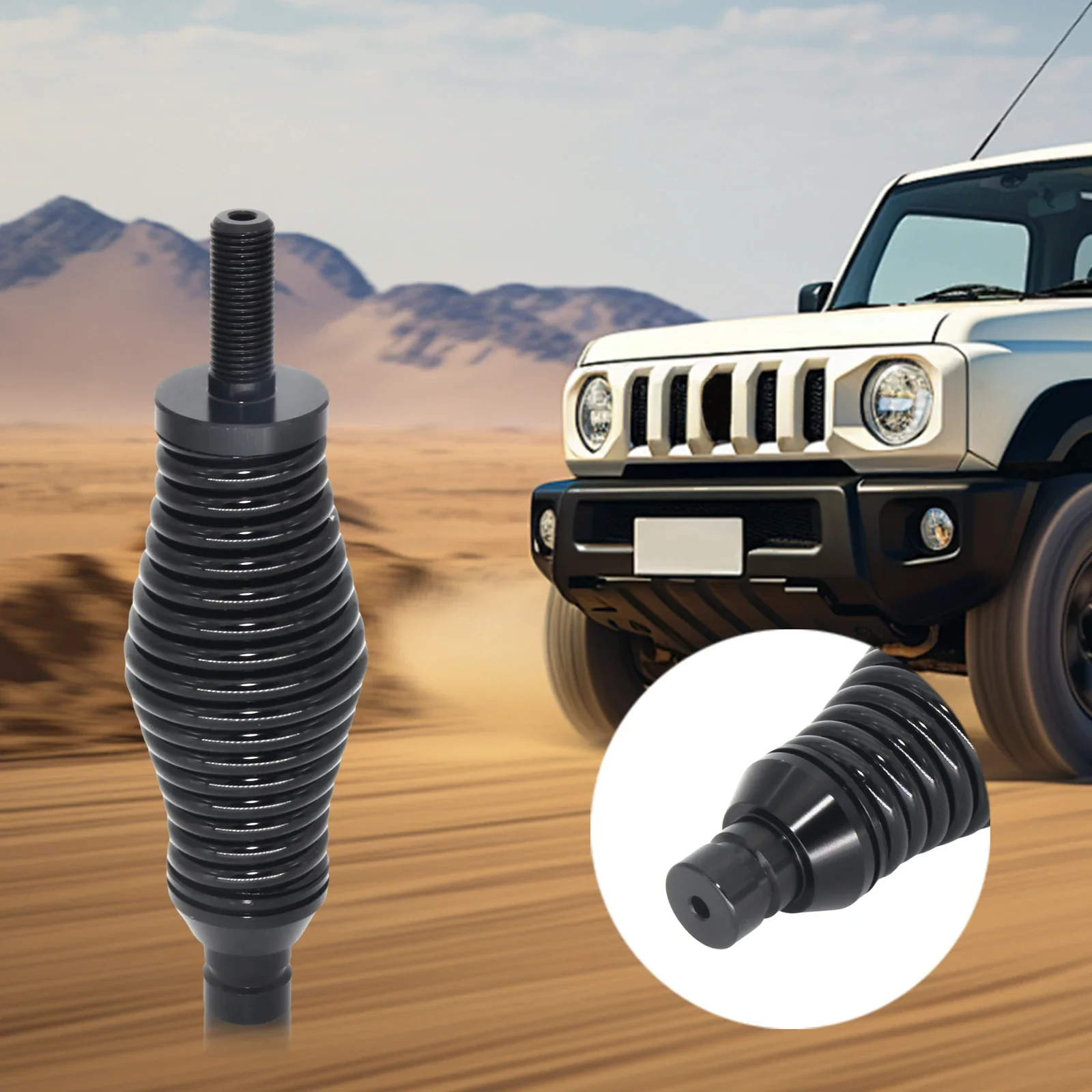 LED Light Spring Base Carbon Steel LED Spiral Whip Light Spring Quick Release Shockproof Fit for UTV ATV Boat Offroad Polaris