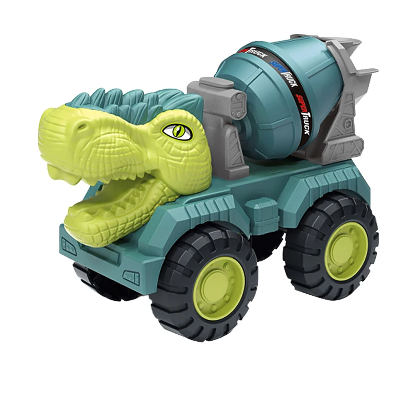 Big dinosaur engineering vehicle toy pull back dinosaur car sliding transport vehicle set pull back function large vehicle