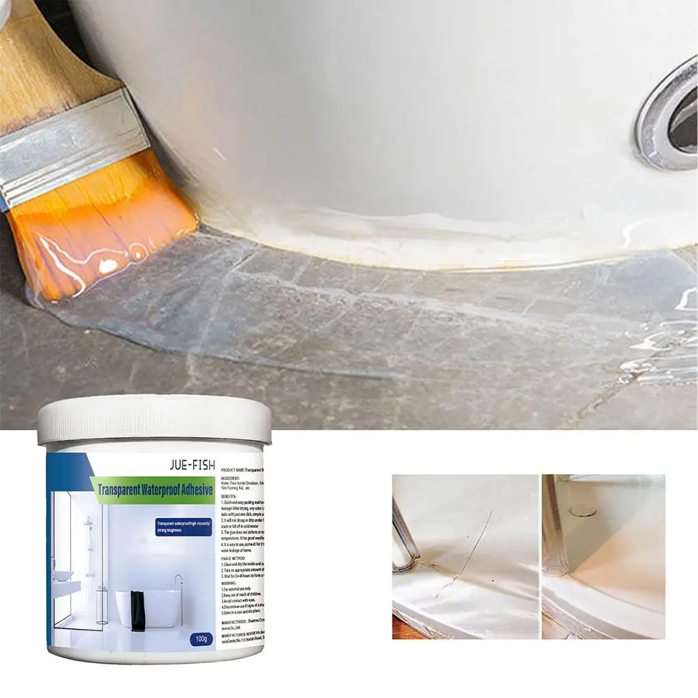 2024 New Super Invisible Waterproof And Anti-leakage Agent Glue Waterproof Repair Agent Leak-proof Glue Transparent Long-la T8M8