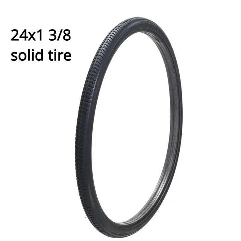 20/22/24/26 Inch Solid Tire 20/22/24/26X1 3/8 Inflatable-Free Wheel Tire Solid Tire for Manual Wheelchair Rear Wheel