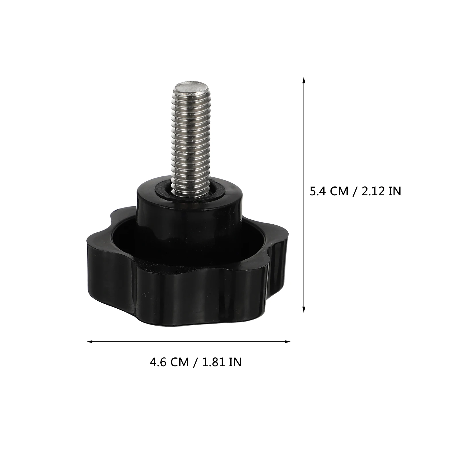 

4Pcs Star Hand Knob Threaded Clamping Handle Plastic M10x25 Replacement Screw Knobs for Furniture Electronic Mechanical