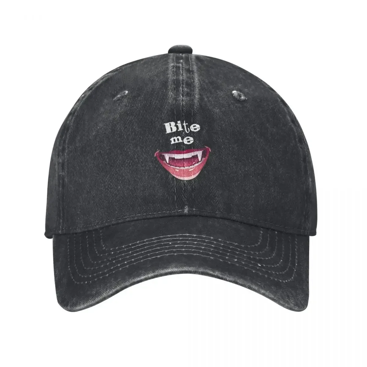 Bite Me First Kill Lesbi Series Vampire Teeth Blood Baseball Cap Horse Hat Christmas Hat fishing hat New In The Men Women's