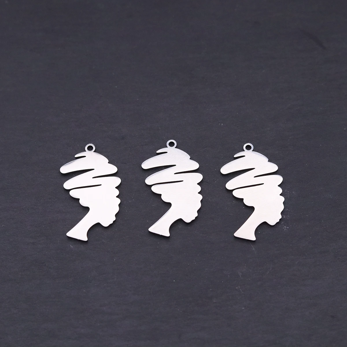 3pcs Abstract Woman Face Charms Stainless Steel Line Art Pendant for DIY Jewelry Making Necklace Earrings Bracelet Wholesale