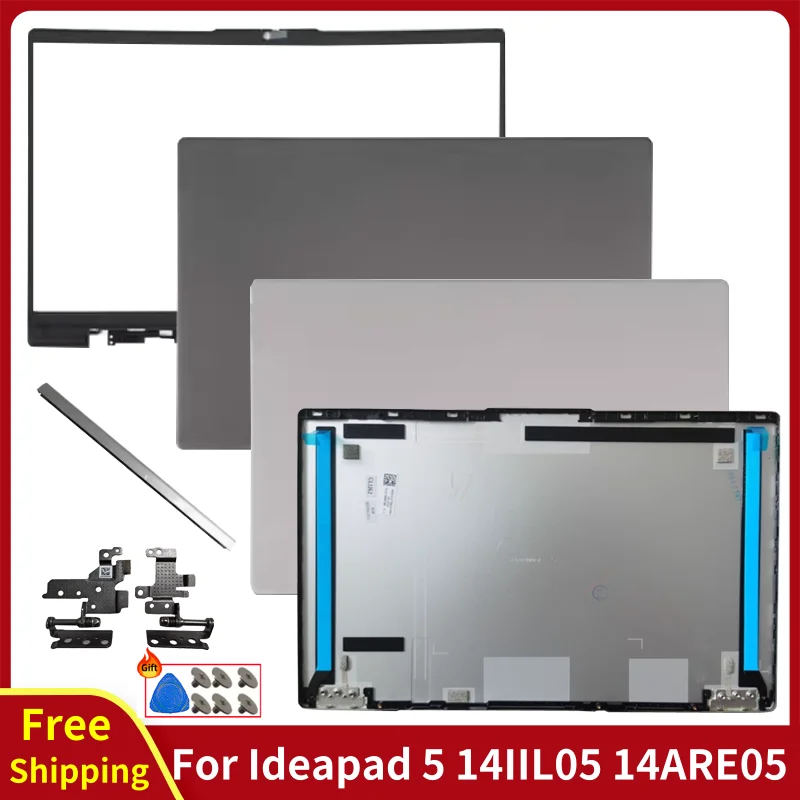 New For Ideapad 5 14IIL05 14ARE05 14ITL05 14ALC05 2020 2021 Laptop LCD Back Cover Front Bezel Hinges Cover Rear Lid Top Casing