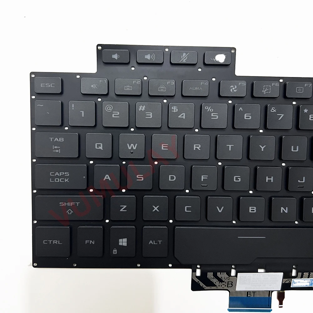 Imagem -04 - Teclado dos Euafrancêspara Asus Rog Zephyrus G14 Ga401 2023 Ga401i Ga401qc Ga401qe Ga401qh Ga401qm Ga401ihr Ga401iv Ga401u Ga401qm Ga401qm
