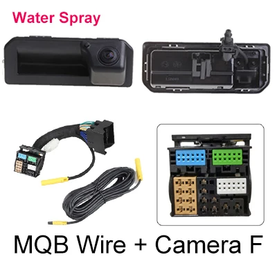 Dynamische achteruitrijcamera voor VW Golf Tiguan Skoda Octavia Superb Kamiq Audi A3 Q2 Q3 Seat Leon | OEM-scherm | Plug & Play