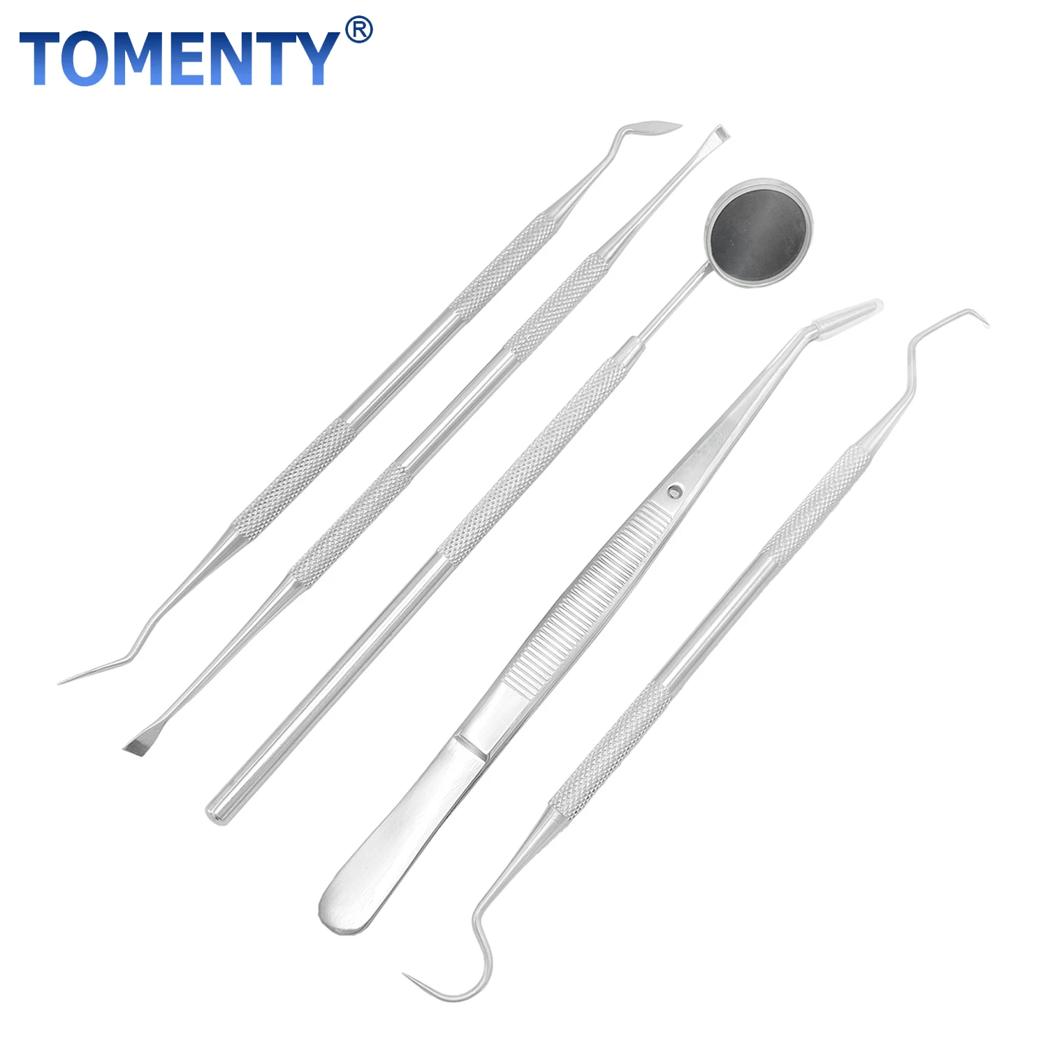 

TOMENTY Stainless Steel Dental Tools Kit Teeth Tartar Scraper Mouth Mirror Dentists Pick Tool Teeth Clean For Teeth Whitening