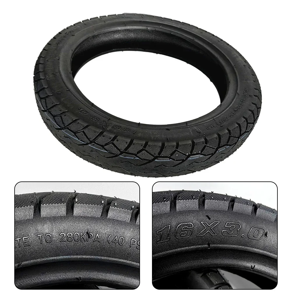 1pc Tubeless Tyre 16 Inch 16x3.0 Tubeless Tire For Electric Scooter E-Bike Kids Bikes 436x80mm Electric Bike Accessories