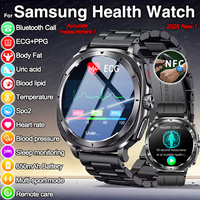 New For Samsung Galaxy ECG+PPG Body Analysis Smart Watch Men Clock Pulse Precise BP Blood lipids Uric acid Call NFC Health watch