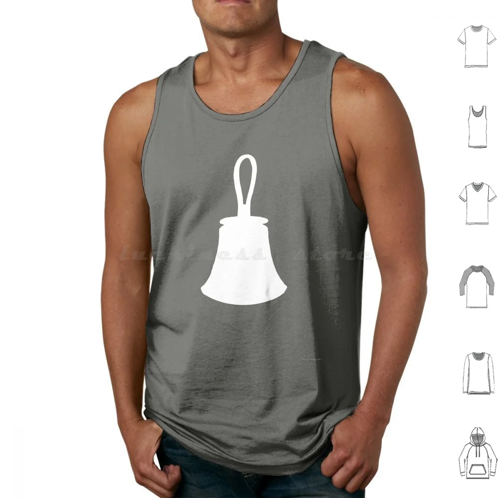 White Bell Tank Tops Vest Sleeveless Music Church Choir Bells Hand Bells Handbells Bell Choir Church Bells Ringing