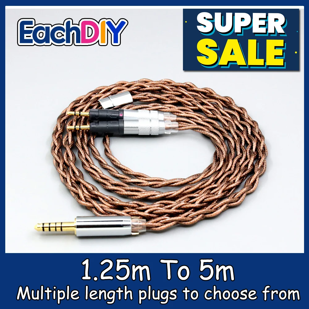99% 24k Gold 7n Pure Silver Graphene Shield Earphone Cable For Audio-Technica ATH-R70X headphone LN008540