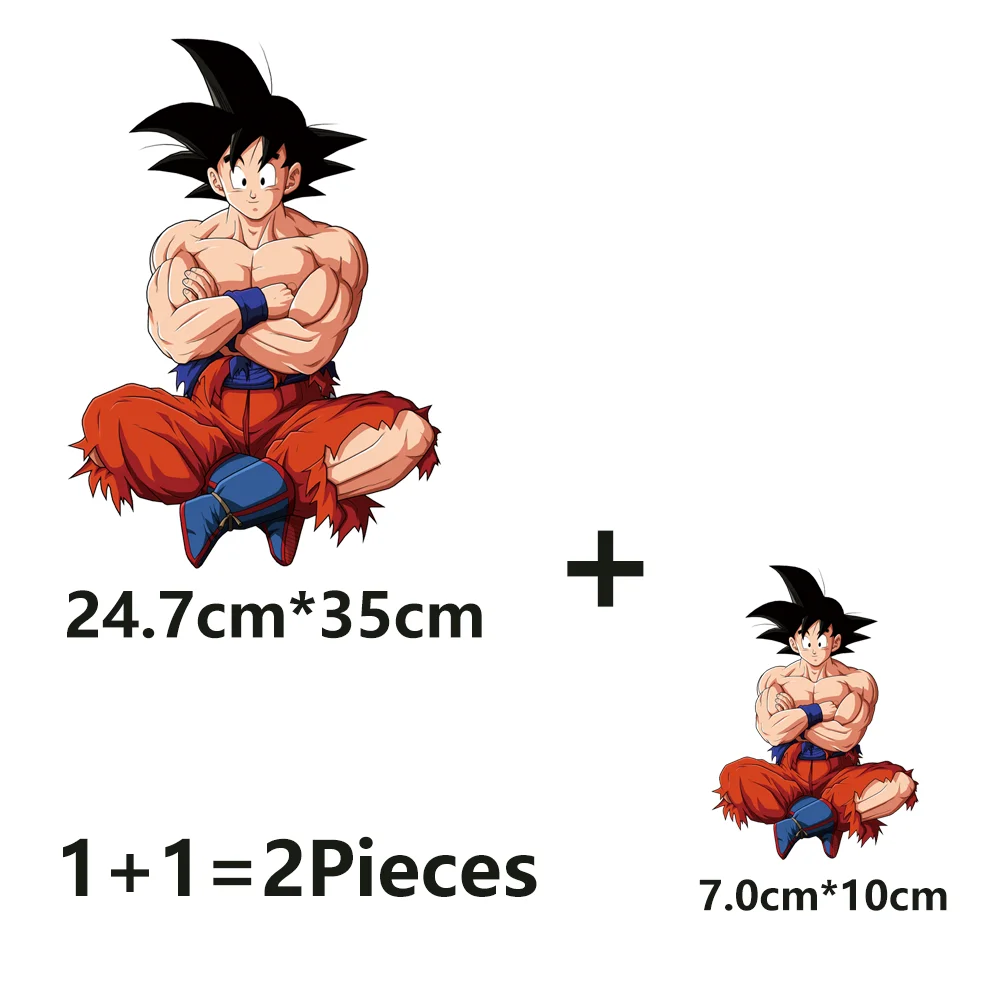 Ironing Accessories DRAGON BALL Son Goku Iron On Patches Anime For Clothing Heat Thermal Transfer Printing Sticker Custom Tops
