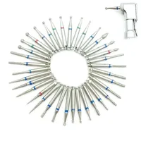 10pcs/box Dental Low Speed Diamond Burs For RA 2.35mm Shank Handpiece RA Diamond Burs Drill Polisher 36 Models Optional