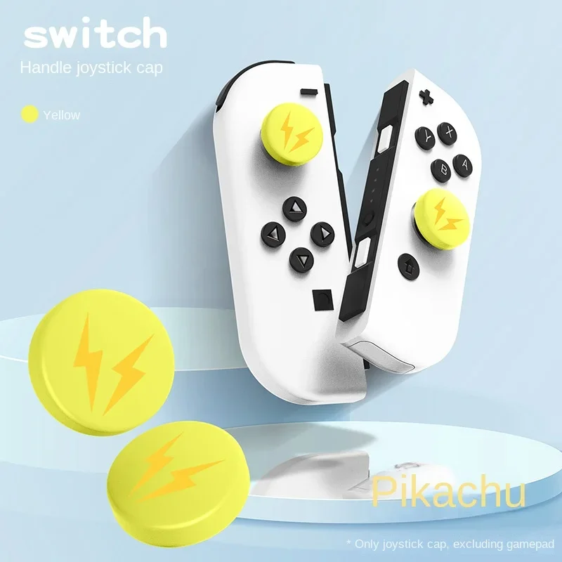 Pokemon Pikachu Joystick Cover Thumb Stick Grip Nintendo Switch Oled Button Caps NS Lite Joy-Con Controller JoyCon Gamepad Case